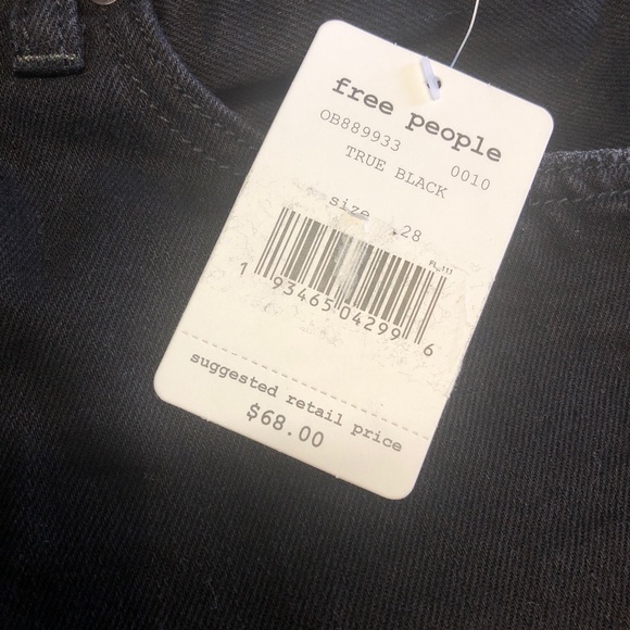 Free People Womens Black Denim Sofia Cutoff Shorts - Picture 10 of 14